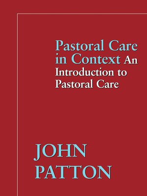 cover image of Pastoral Care in Context